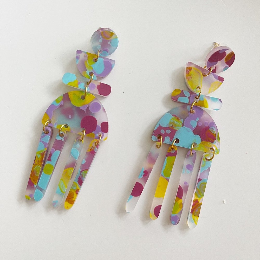 Confetti Acrylic Earrings